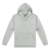 Mens Origin Hoodie in Grey Marle. 80% cotton, 20% recycled polyester.