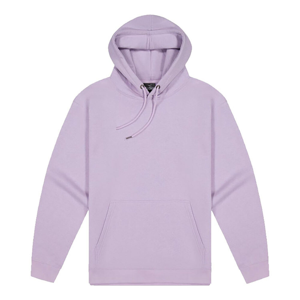 Mens Origin Hoodie in Lavender. 80% cotton, 20% recycled polyester.