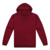 Mens Origin Hoodie in Maroon. 80% cotton, 20% recycled polyester.
