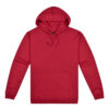 Mens Origin Hoodie in Red. 80% cotton, 20% recycled polyester.